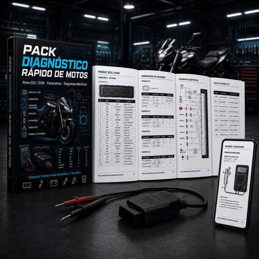 Pack Diagnóstico Rápido de Motos + 3 Bonos 🎁